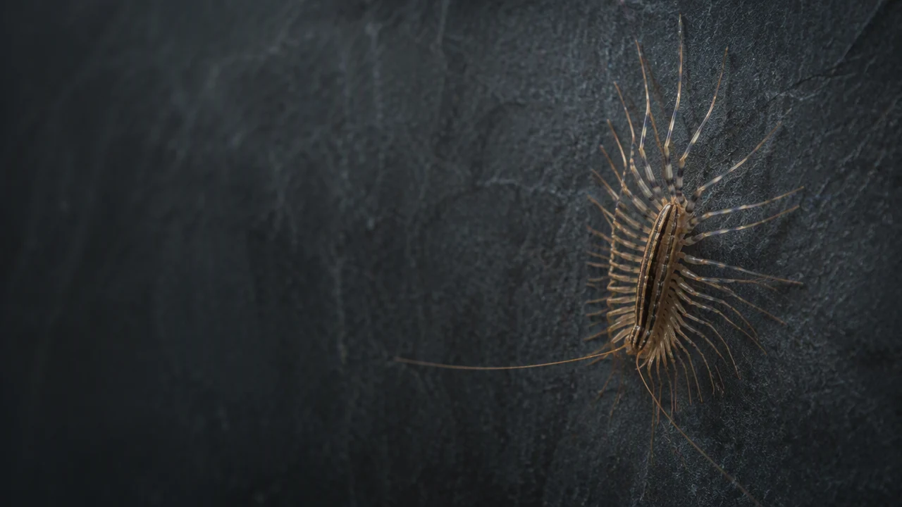 Miriapod de casă Scutigera coleoptrata — dezinsecție miriapode Sibiu