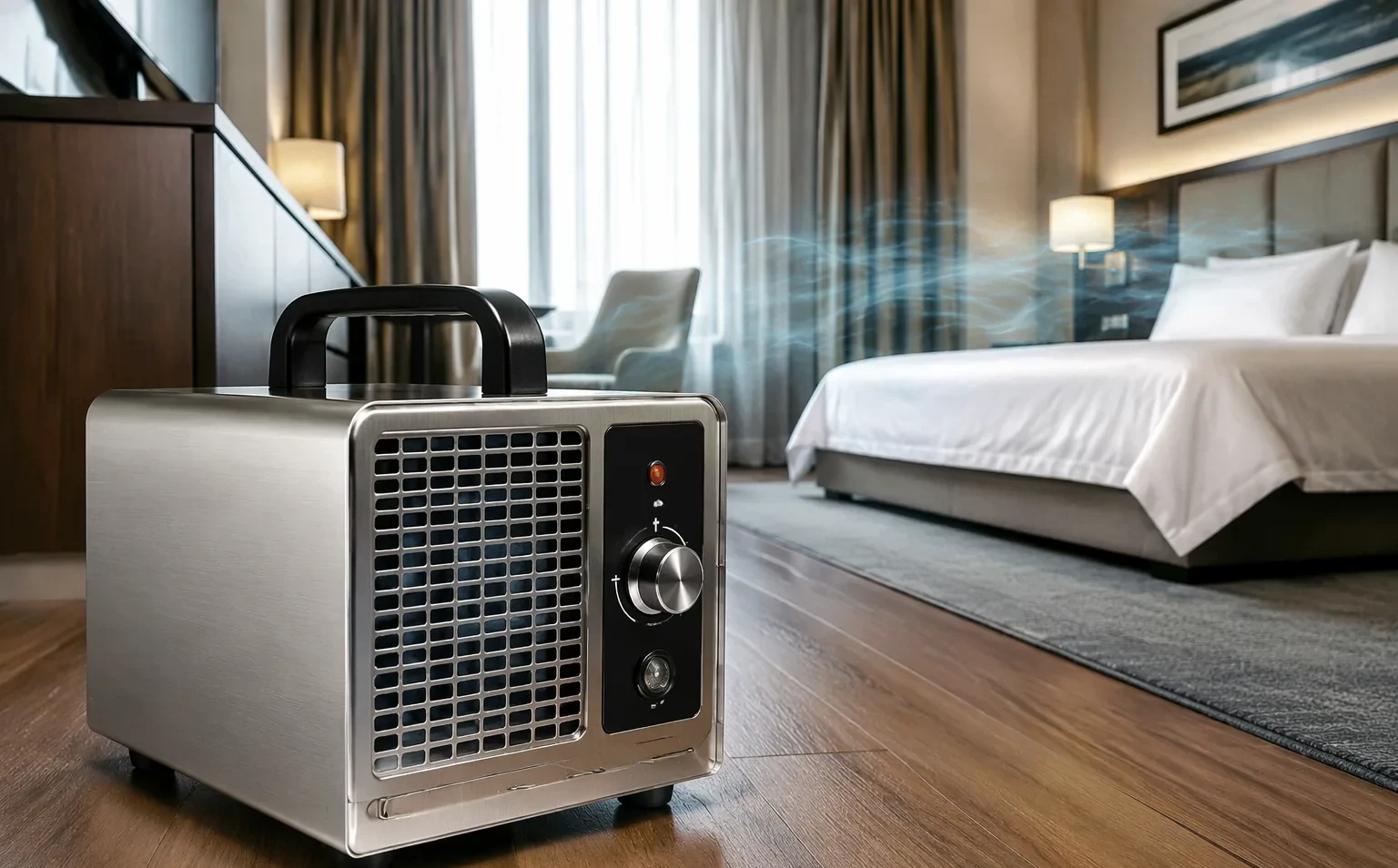 Generator de ozon profesional — ozonificare camere de hotel în Sibiu